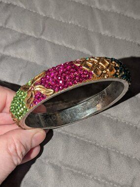 $3 with Bundle ~ Radha Rani Colorful Rhinestone Bangle Bracelet 6566